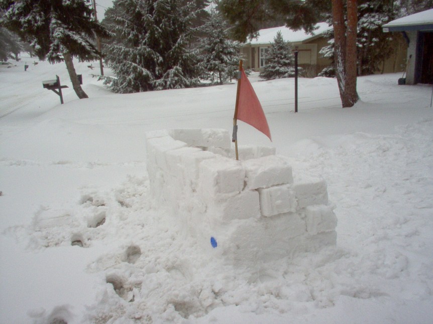 snow fort