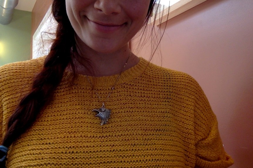 My antique German Raven necklace has already made me rather popular with the locals....